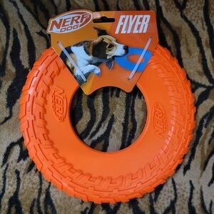Nerf Dog Frizbee Orange Flyer Toy Ea. New